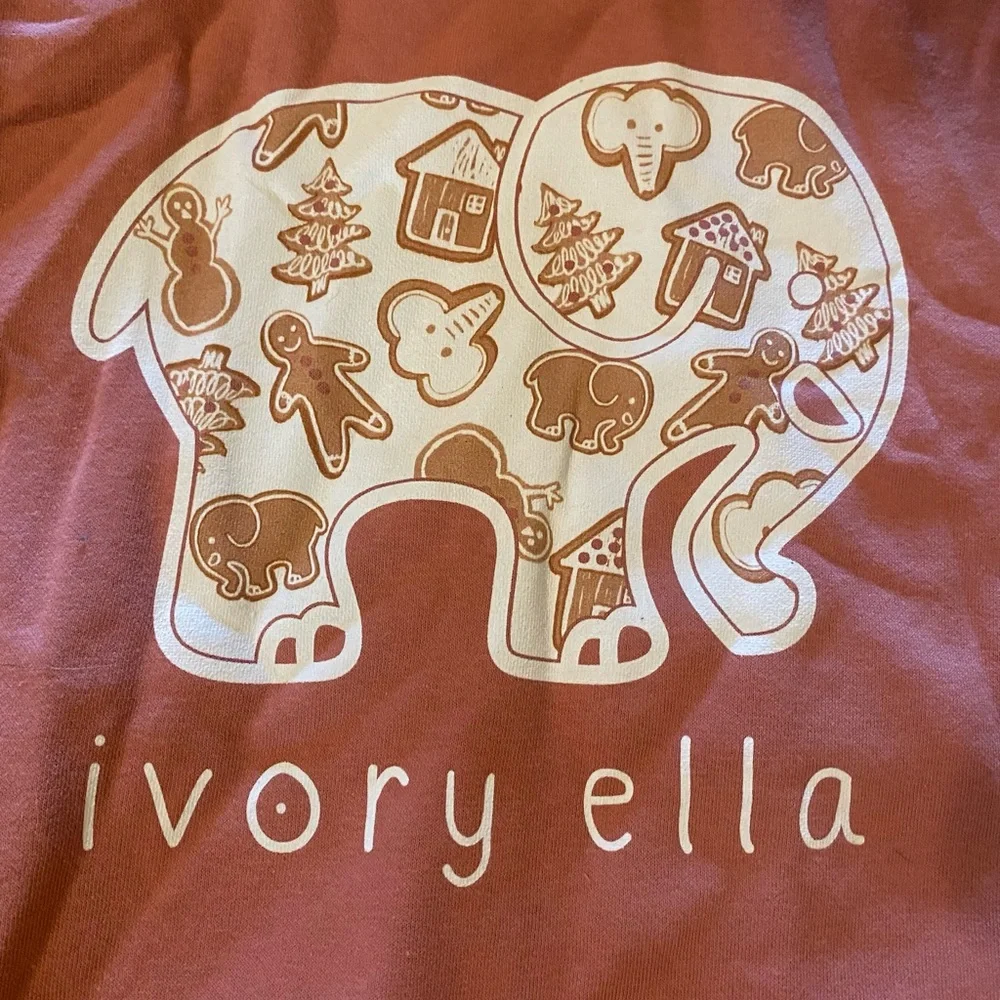 Ivory Ella NEW Christmas holiday gingerbread hoodie XL - Picture 4 of 4